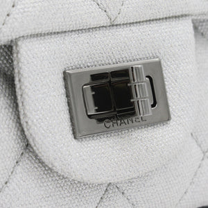 Silver 2.55 Canvas Reissue Space Charms 227 Flap Bag