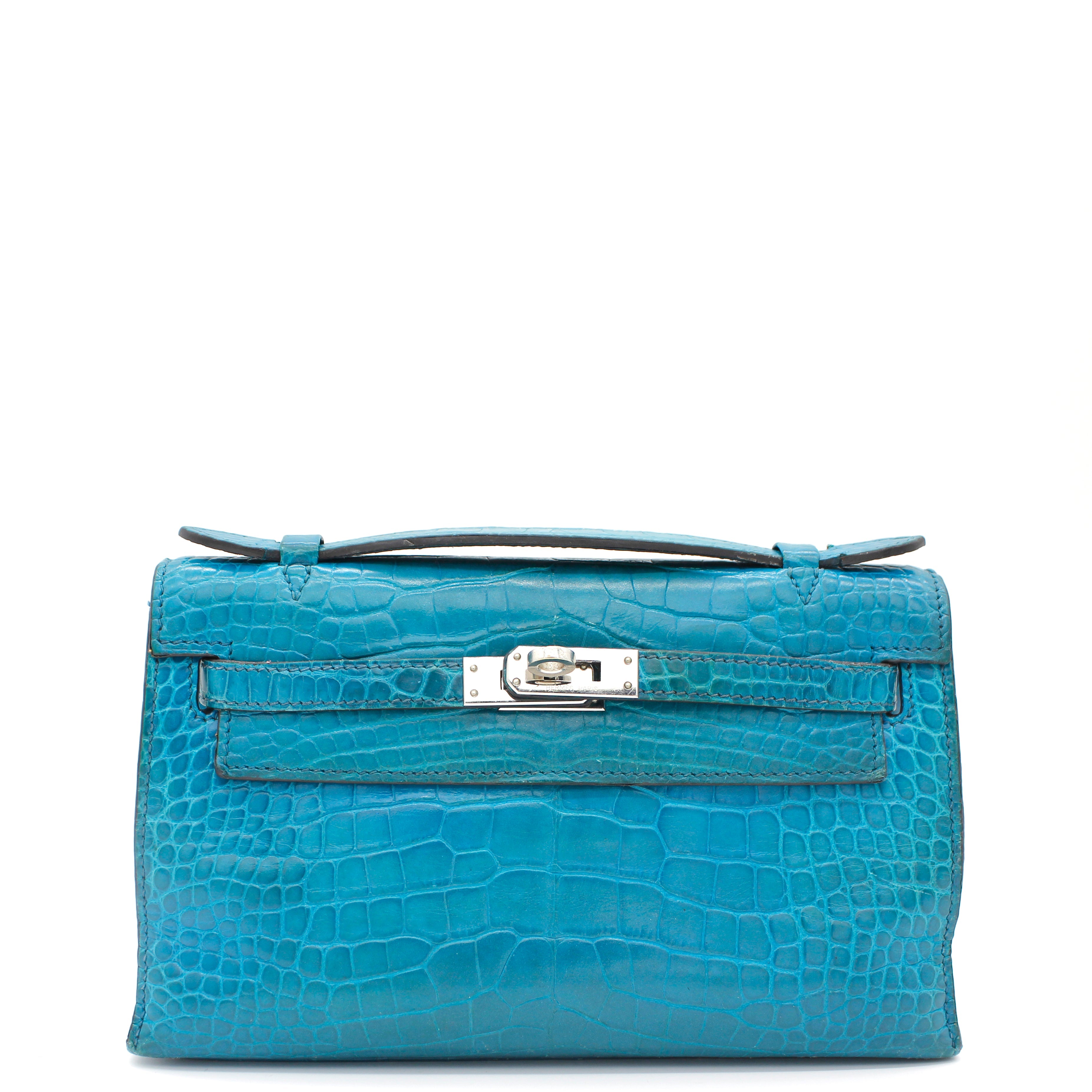 Crocodile Mini Kelly Pochette Clutch