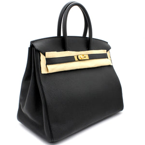 Birkin 35 handbag Black Togo