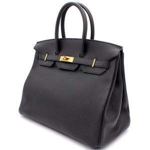 Birkin 35 handbag Black Togo
