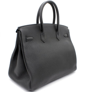 Birkin 35 handbag Black Togo