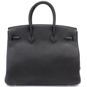 Birkin 35 handbag Black Togo