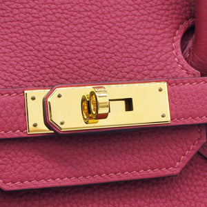 Birkin 35 handbag Rouge Grenade Togo