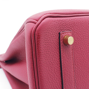 Birkin 35 handbag Rouge Grenade Togo