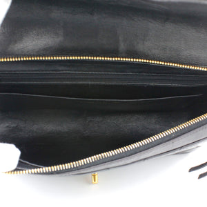 Black lambskin Vintage Backpack