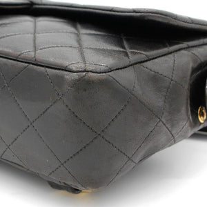 Black lambskin Vintage Backpack
