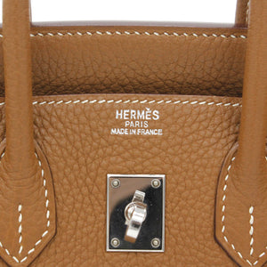 Birkin 25 tote bag Togo Gold