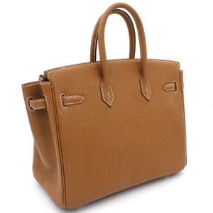 Birkin 25 tote bag Togo Gold