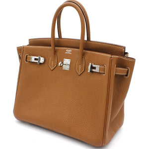 Birkin 25 tote bag Togo Gold