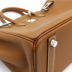 Birkin 25 tote bag Togo Gold