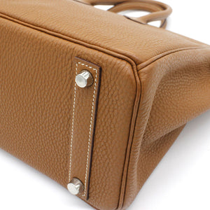 Birkin 25 tote bag Togo Gold