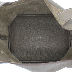 Togo Leather Picotin Lock MM Bag 22 Etoupe