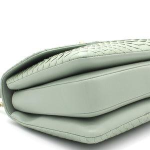 Snack skin Small Trendy CC Flap Dual Handle Bag Light Green