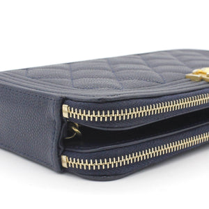 Boy Double Zip Around Wallet on Chain Woc
