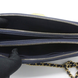 Boy Double Zip Around Wallet on Chain Woc