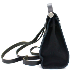 Black Canvas and Leather 2-in-1 Herbag 31 Backpack
