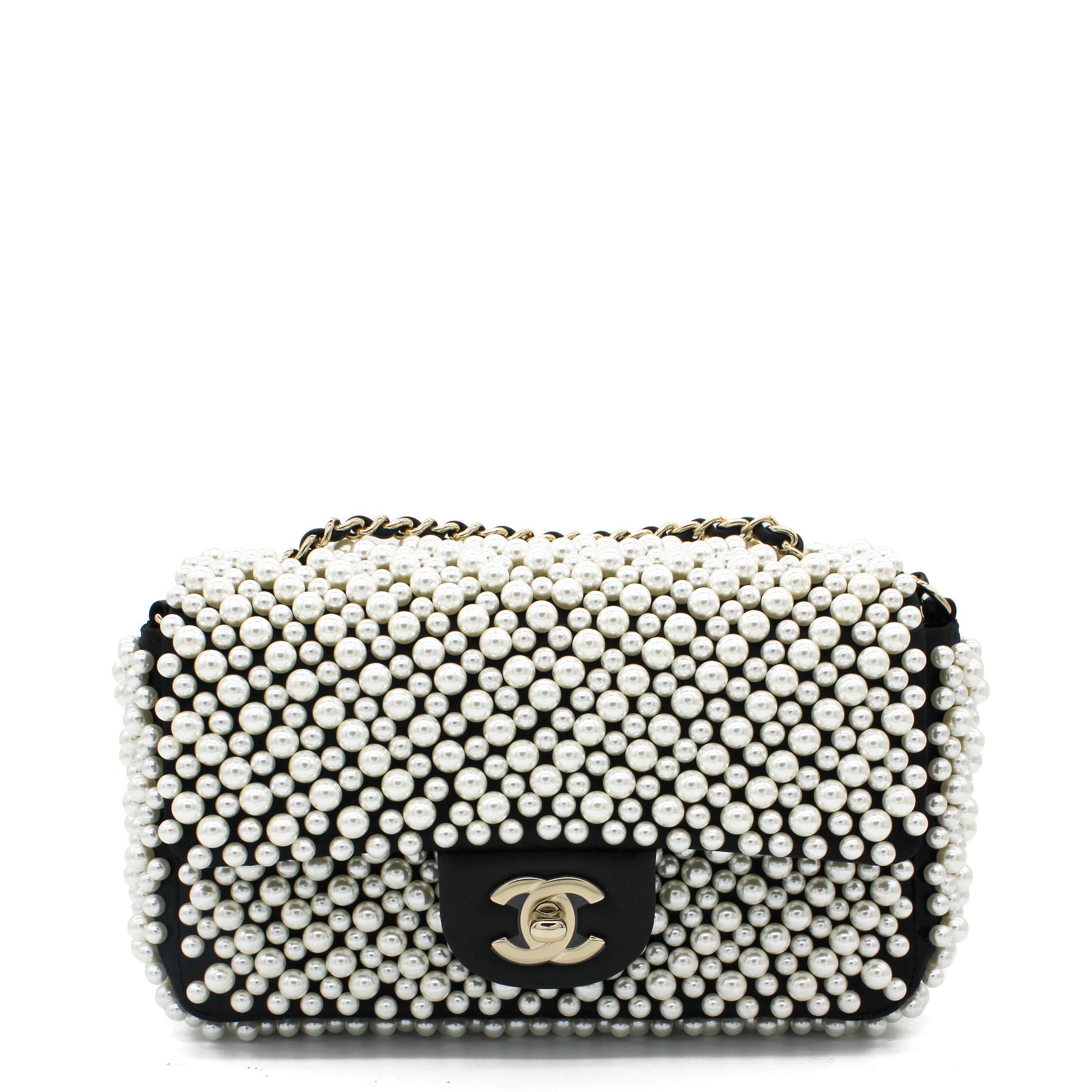 Pearly Mini Classic Flap Bag