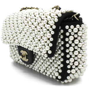 Pearly Mini Classic Flap Bag
