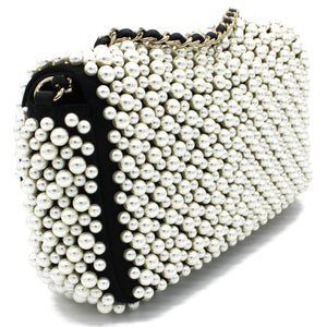 Pearly Mini Classic Flap Bag