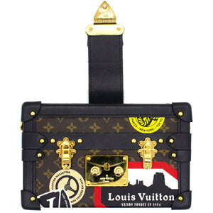 Limited Edition Leather World Tour Petite Malle Bag