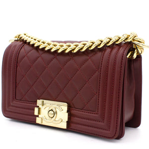Le Boy Flap Bag Quilted Lambskin Small