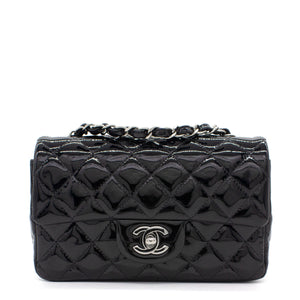 Classic Flap Mini Patent Leather Black