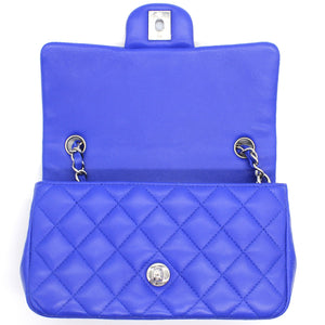 Classic Flap Mini Lambskin Blue
