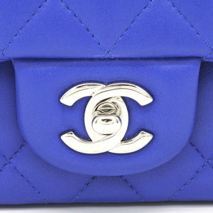 Classic Flap Mini Lambskin Blue