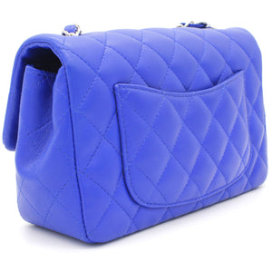 Classic Flap Mini Lambskin Blue