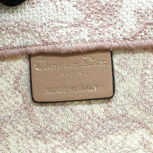 Pink Toile de Jouy Embroidery Booktote Small