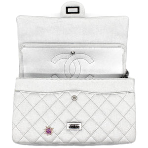 Silver 2.55 Canvas Reissue Space Charms 227 Flap Bag