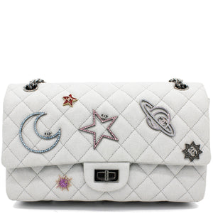 Silver 2.55 Canvas Reissue Space Charms 227 Flap Bag