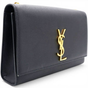 Black Leather Small Kate Shoulder Bag