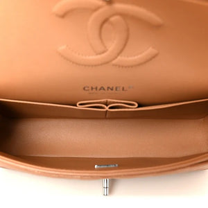 Chanel Caviar Quilted Medium Double Flap Light Brown