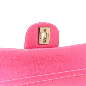 Chanel Caviar Quilted Medium Double Flap Pink