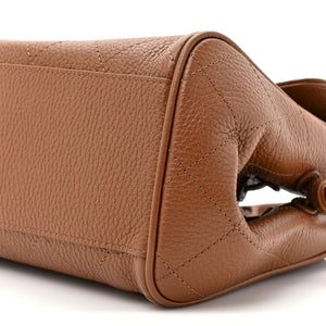 Chanel Grained Calfskin Stitched Urban Essentials Small Shopping Bag Camel