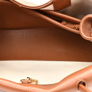 Chanel Grained Calfskin Stitched Urban Essentials Small Shopping Bag Camel