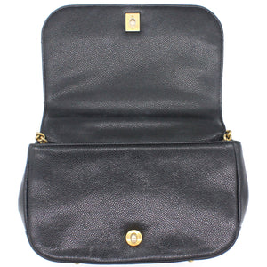 Caviar Carry Around Flap Bag Black