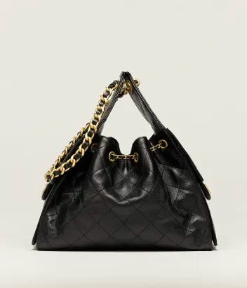 Chanel Drawstring Bucket Black
