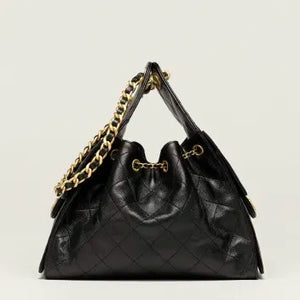 Chanel Drawstring Bucket Black