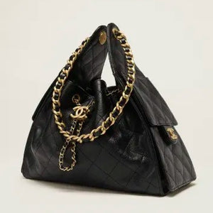 Chanel Drawstring Bucket Black