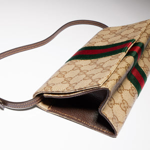 Gucci GG Small Pouch With Strap And Web