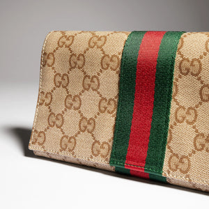 Gucci GG Small Pouch With Strap And Web
