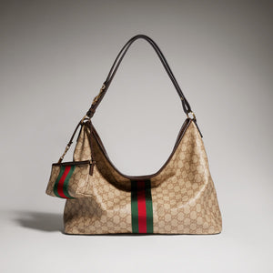 Gucci GG Large Shoulder Bag With Web