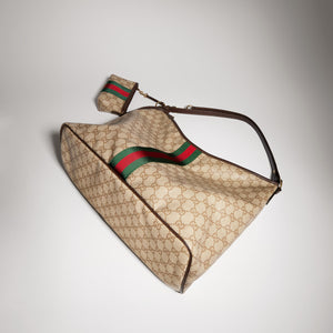 Gucci GG Large Shoulder Bag With Web