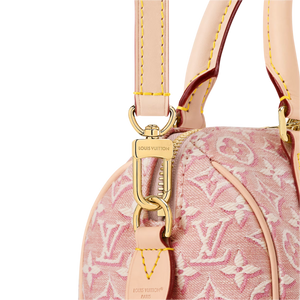 LOUIS VUITTON Speedy Bandoulière 20 Monogram Emblème Rose Ruban Other Monogram Canvas