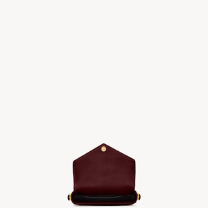 YSL Loulou Toy Crossbody In Matelasse Lambskin - ROUGE CABERNET
