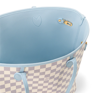 Louis Vuitton Damier Azur Neverfull mm Tote Bag