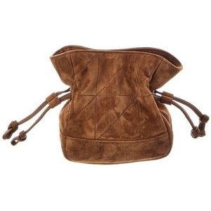 YSL Brown Suede Mini Jamie Bucket Bag