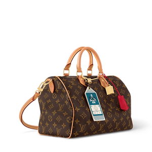 LOUIS VUITTON Speedy Soft 30 Crafty Monogram Red Sari Monogram